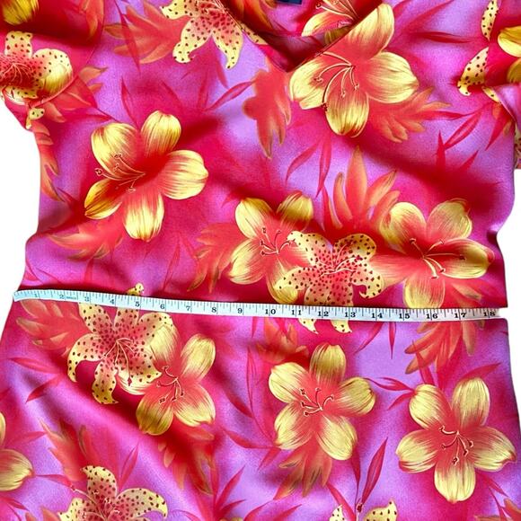 Jamie Brooke Tropical Floral Dress – Size 12 – Colorful – Made in Philippines - Picture 9 of 12